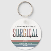 手術技パーソナライズされた術師の週または技術 キーホルダー (正面)