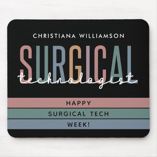 手術技パーソナライズされた術師の週または技術 マウスパッド (正面)