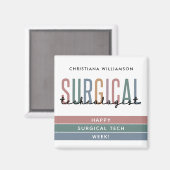 手術技パーソナライズされた術師の週または技術 マグネット (正面/裏面)