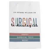 手術技パーソナライズされた術師の週または技術 ミディアムペーパーバッグ (正面)