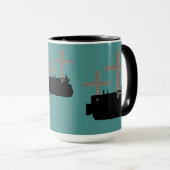 手術技師ブルドーザーヴィンテージクロス・イエス マグカップ (正面右)