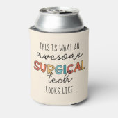 手術技術士おもしろいの手術または技術ギフト 缶クーラー (缶裏面)