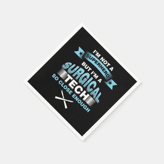 手術技術外科医の医療ImはSupではない スタンダードカクテルナプキン (角)