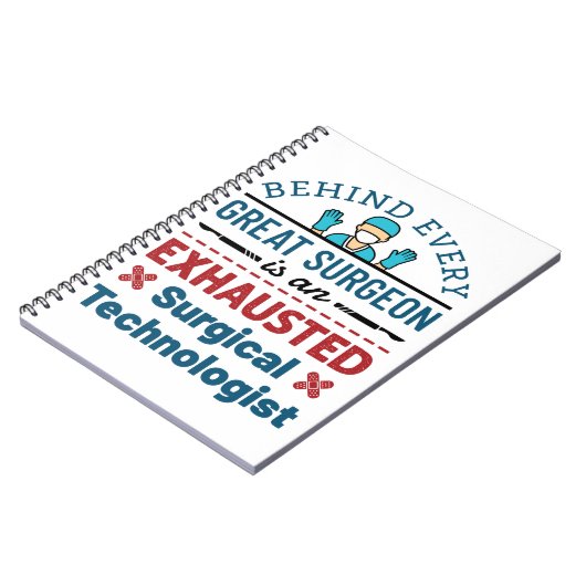 手術技術者外科技術おもしろいことわざ ノートブック (左側)