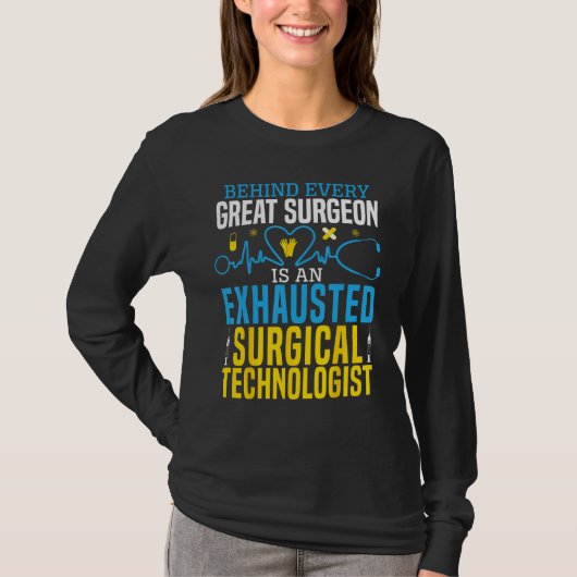 手術技術者外科技術外科スクラブ Tシャツ (正面)