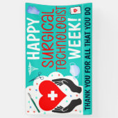 手術技術者鑑賞週間バナー 横断幕 (縦)