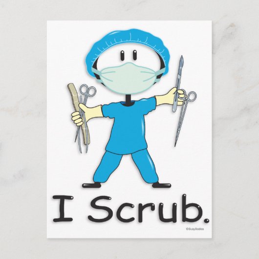 手術技術者 ポストカード (正面)