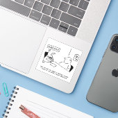 手術漫画の医師と患者。 シール (ノートパソコンとiPhone)