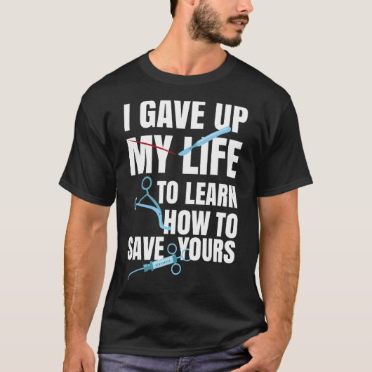 手術用の技術シャツのギフト与えは、私の人生を Tシャツ (正面)
