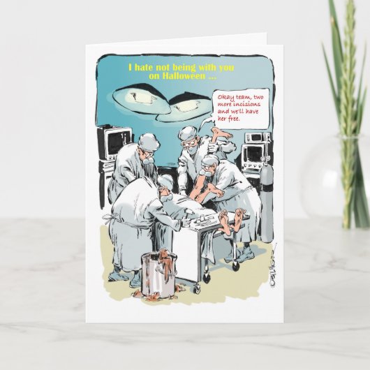 手術用恋しく思ユアハロウィンカード カード (正面)