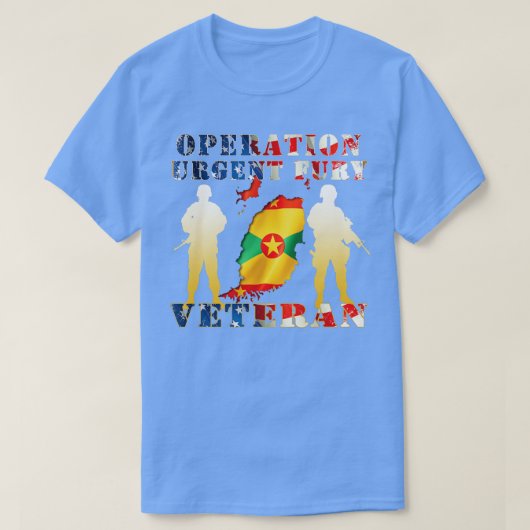 手術緊急フューリー戦闘退役軍人グレナダギフト Tシャツ (デザイン正面)