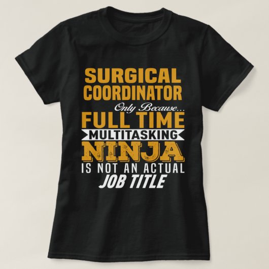手術調整官 Tシャツ (デザイン正面)