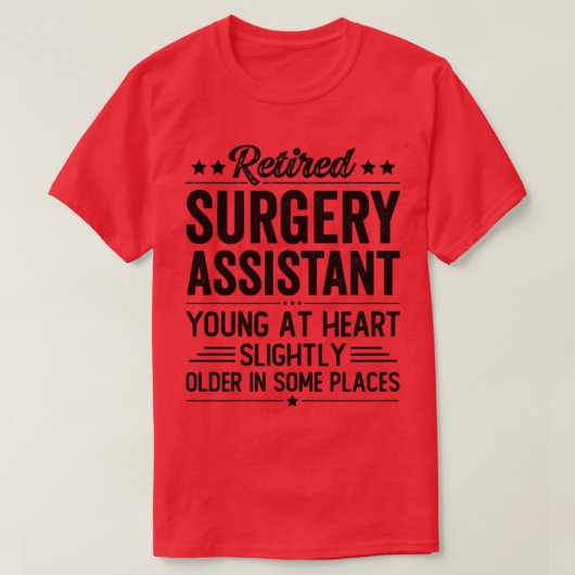 手術退職した助手 Tシャツ (デザイン正面)