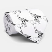 手袋のタイの《鳥》ハヤブサ ネクタイ (ロール)