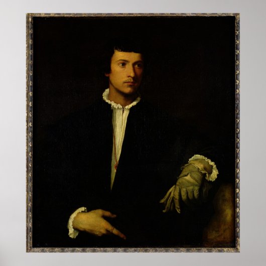 手袋をした男, c.1520 ポスター (正面)