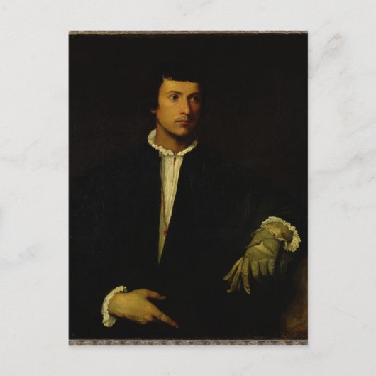 手袋をした男, c.1520 ポストカード (正面)