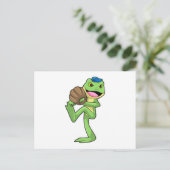 手袋をつけた野球のフローグ ポストカード (スタンド正面)