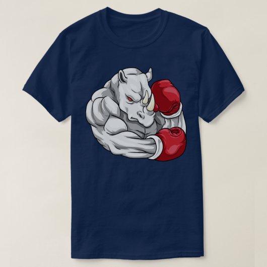 手袋を持ったボクサーとして Tシャツ (デザイン正面)