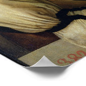 手袋付きセルフポートレート， 1498 ポスター (角)