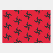 手裏剣デザイン誕生会 ラッピングペーパーシート (正面)