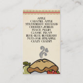 手製のりんごのいちごパイパン屋のフルーツパイ 名刺 (裏面)