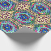 手製のキルト ラッピングペーパー (角)