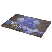 手製のギフトのガラスまな板のアイリス花 カッティングボード (角)