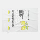 手製のレモネードのレシピの台所タオル キッチンタオル (横)