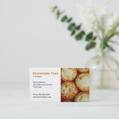 手製の食糧名刺 名刺 (スタンド正面)