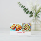 手製パイ名刺 名刺 (スタンド正面)