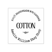 手製パーソナライズされたろうそく製品ラベル ラバースタンプ (インプリント)