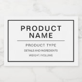 手製モダンパーソナライズされた製品ラベル フードラベル (シングルラベル)