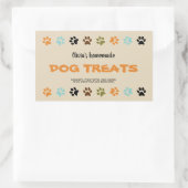 手製犬は瓶のラベルを扱います 長方形シール (バッグ)