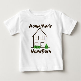手製、HomeBorn ベビーTシャツ