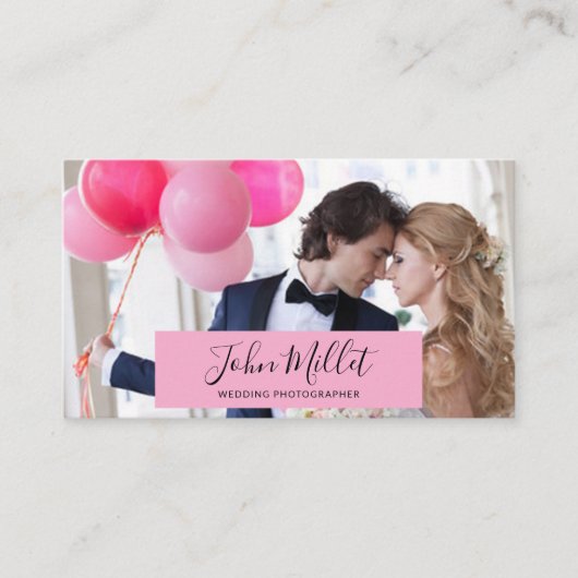 手記プロフェッショナル写真撮影 名刺 (正面)