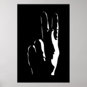 手話でのKの字 ポスター (正面)