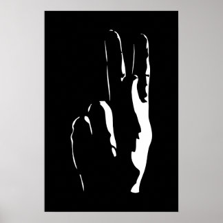 手話でのKの字 ポスター