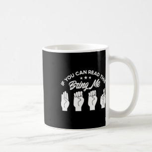 手話でビールが聞こえない コーヒーマグカップ