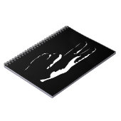 手話で書かれた文字 ノートブック (左側)