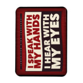 手話で。ASL磁石 マグネット (縦)