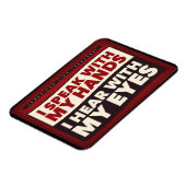 手話で。ASL磁石 マグネット (左側)