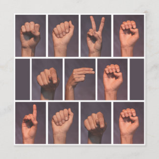 手話でSave the Date 招待状