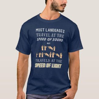 手話のスピード Tシャツ