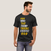 手話のハンドジェスチャー 聴覚障害 難聴 啓発活動 8 Tシャツ (正面フル)