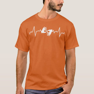 手話のハートビート Tシャツ