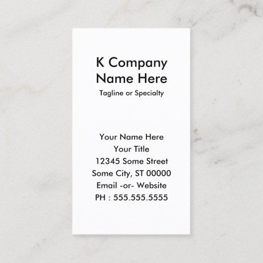 手話の手紙K 名刺 (裏面)