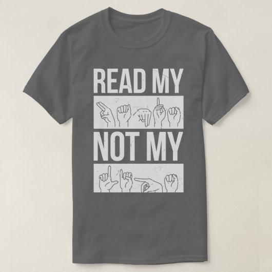 手話の手話ろう性難聴3 Tシャツ (デザイン正面)