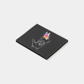 手話の蝶の自閉症 ポストイット (アングル)