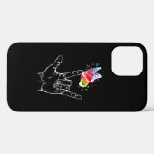 手話の蝶の自閉症 Case-Mate iPhoneケース (裏面 (横))