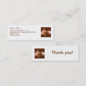 手話の通訳 スキニー名刺 (正面/裏面)